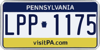 PA license plate LPP1175