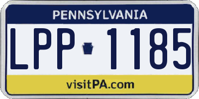 PA license plate LPP1185