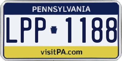 PA license plate LPP1188