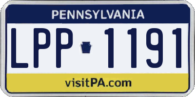 PA license plate LPP1191
