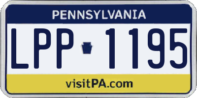 PA license plate LPP1195