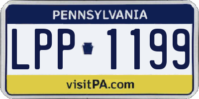PA license plate LPP1199