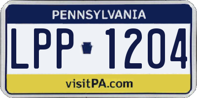 PA license plate LPP1204