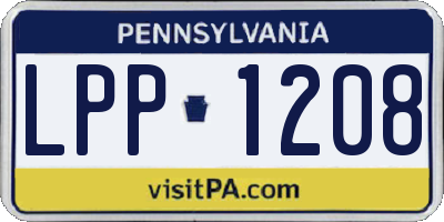 PA license plate LPP1208