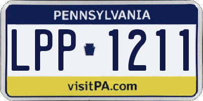 PA license plate LPP1211