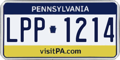 PA license plate LPP1214