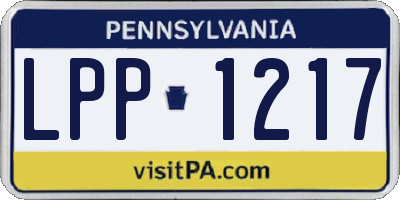 PA license plate LPP1217