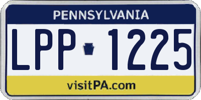 PA license plate LPP1225