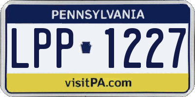 PA license plate LPP1227