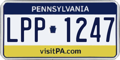 PA license plate LPP1247