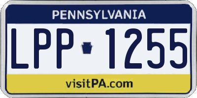 PA license plate LPP1255