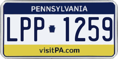 PA license plate LPP1259
