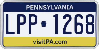 PA license plate LPP1268
