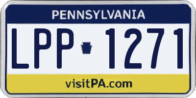 PA license plate LPP1271