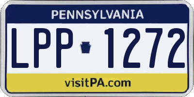 PA license plate LPP1272