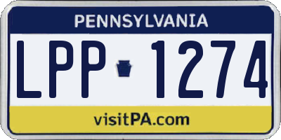 PA license plate LPP1274