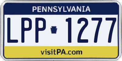 PA license plate LPP1277