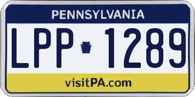 PA license plate LPP1289