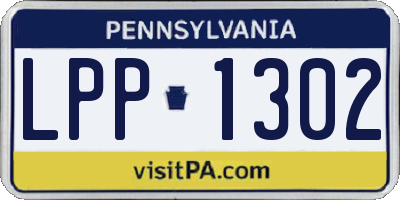 PA license plate LPP1302