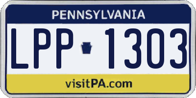 PA license plate LPP1303
