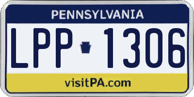 PA license plate LPP1306