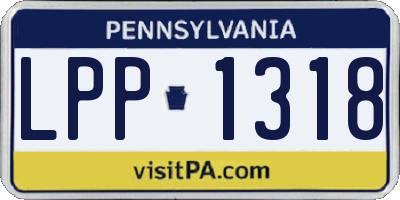 PA license plate LPP1318