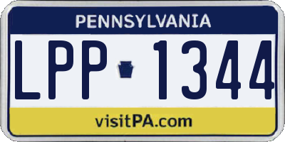 PA license plate LPP1344