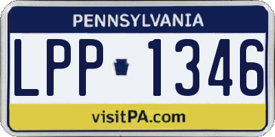 PA license plate LPP1346