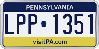 PA license plate LPP1351