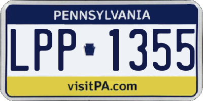 PA license plate LPP1355