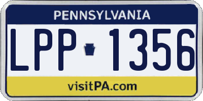 PA license plate LPP1356