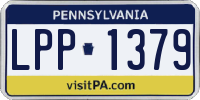 PA license plate LPP1379