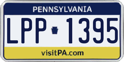 PA license plate LPP1395