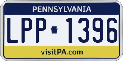 PA license plate LPP1396