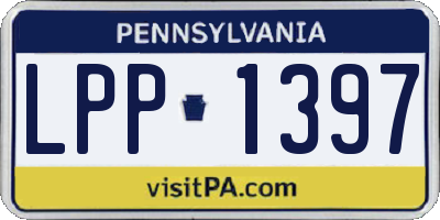 PA license plate LPP1397