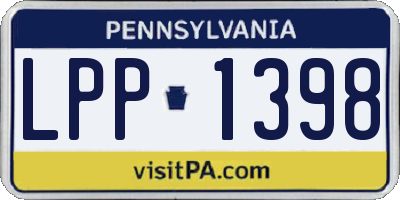 PA license plate LPP1398