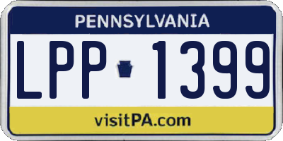 PA license plate LPP1399