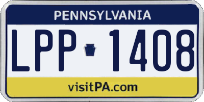 PA license plate LPP1408