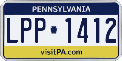 PA license plate LPP1412
