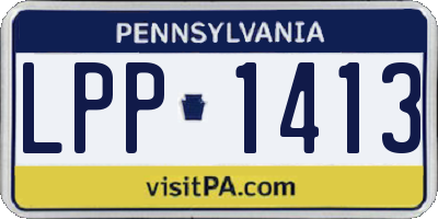PA license plate LPP1413