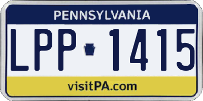 PA license plate LPP1415