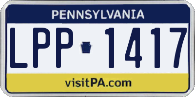 PA license plate LPP1417