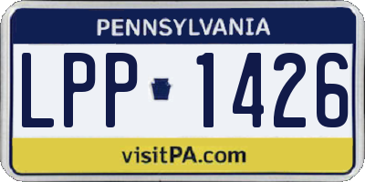 PA license plate LPP1426