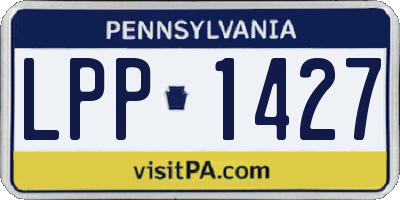 PA license plate LPP1427
