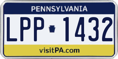 PA license plate LPP1432