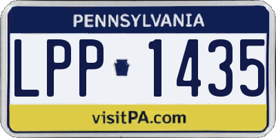 PA license plate LPP1435