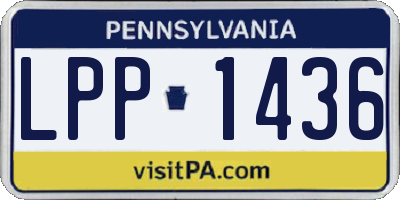 PA license plate LPP1436