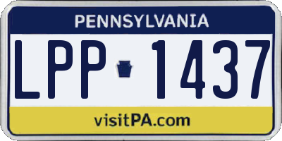 PA license plate LPP1437