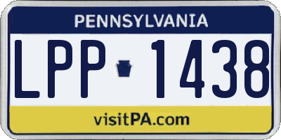PA license plate LPP1438