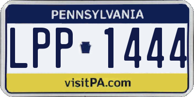 PA license plate LPP1444